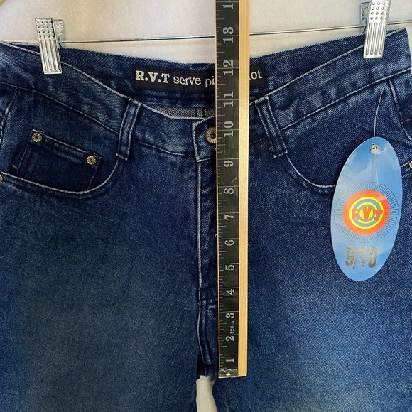 Vintage Jeans Womens 9 High Rise Straight Leg New With Tags Dead Stock - Picture 6 of 8